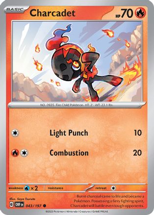Charcadet (043/197) [Scarlet & Violet: Obsidian Flames] Reverse Holofoil