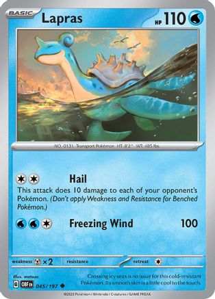 Lapras (045/197) [Scarlet & Violet: Obsidian Flames] Reverse Holofoil