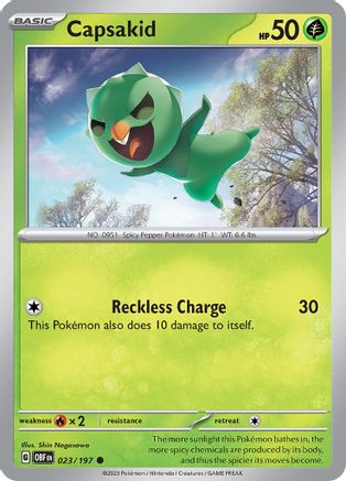 Capsakid (023/197) [Scarlet & Violet: Obsidian Flames] Reverse Holofoil