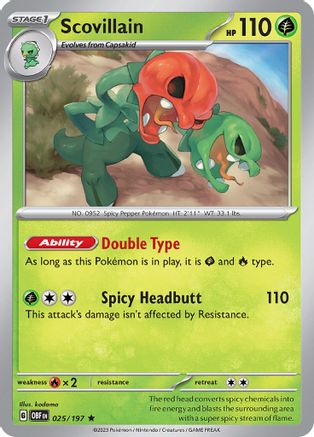 Scovillain (025/197) [Scarlet & Violet: Obsidian Flames] Reverse Holofoil