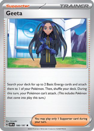 Geeta (188/197) [Scarlet & Violet: Obsidian Flames] Reverse Holofoil