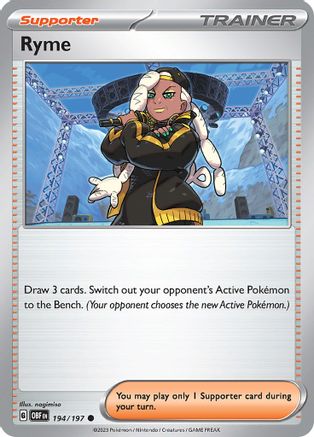 Ryme (194/197) [Scarlet & Violet: Obsidian Flames] Reverse Holofoil