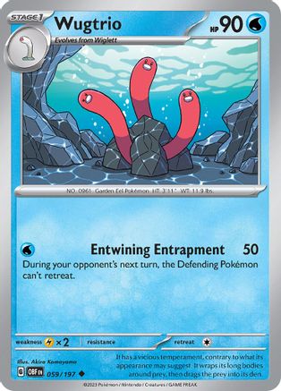 Wugtrio (059/197) [Scarlet & Violet: Obsidian Flames] Reverse Holofoil
