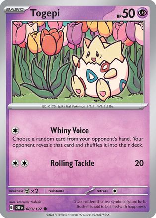 Togepi (083/197) [Scarlet & Violet: Obsidian Flames] Reverse Holofoil