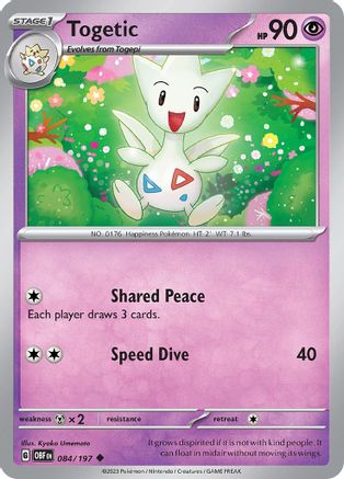 Togetic (084/197) [Scarlet & Violet: Obsidian Flames] Reverse Holofoil