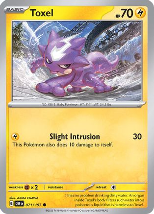 Toxel (071/197) [Scarlet & Violet: Obsidian Flames]