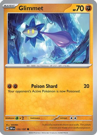 Glimmet (122/197) [Scarlet & Violet: Obsidian Flames] Reverse Holofoil