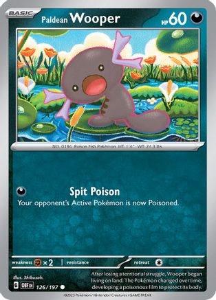 Paldean Wooper (126/197) [Scarlet & Violet: Obsidian Flames] Reverse Holofoil