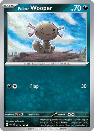 Paldean Wooper (127/197) [Scarlet & Violet: Obsidian Flames] Reverse Holofoil