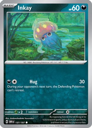 Inkay (137/197) [Scarlet & Violet: Obsidian Flames] Reverse Holofoil