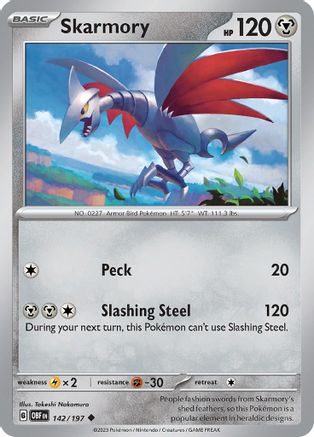 Skarmory (142/197) [Scarlet & Violet: Obsidian Flames] Reverse Holofoil