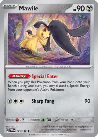Mawile (143/197) [Scarlet & Violet: Obsidian Flames] Reverse Holofoil