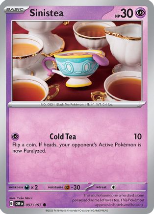 Sinistea (097/197) [Scarlet & Violet: Obsidian Flames] Reverse Holofoil