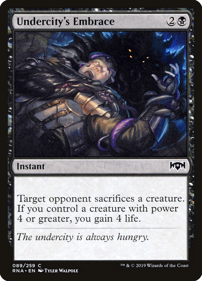 Undercity's Embrace [Ravnica Allegiance] Foil
