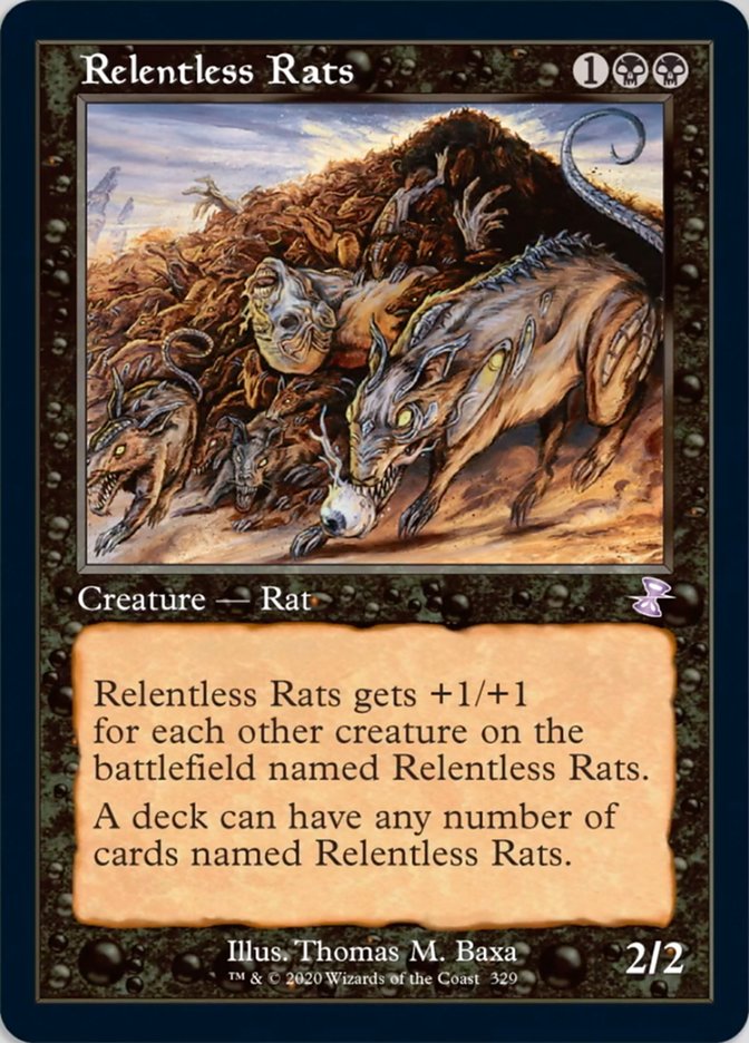 Relentless Rats (Timeshifted) [Time Spiral Remastered] Foil