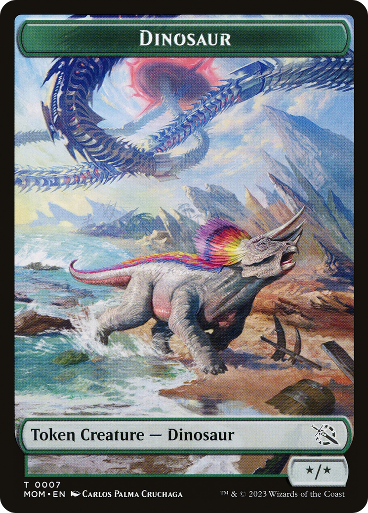 Dinosaur  [March of the Machine Tokens] Foil