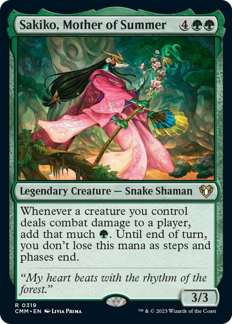 Sakiko, Mother of Summer [Commander Masters] Foil