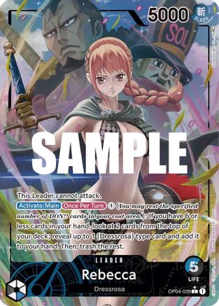 Rebecca (039) (Alternate Art) (OP04-039) - [Kingdoms of Intrigue] Foil