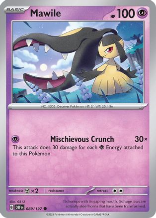Mawile (089/197) [Scarlet & Violet: Obsidian Flames] Reverse Holofoil