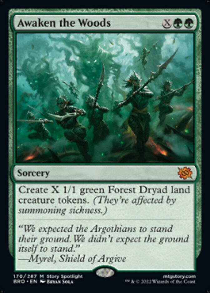 Awaken the Woods [The Brothers' War] Foil