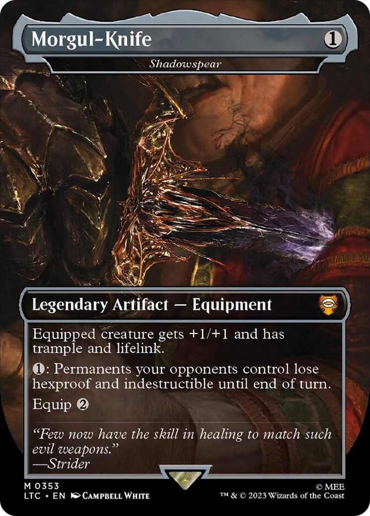 Morgul-Knife - Shadowspear [The Lord of the Rings: Tales of Middle-Earth Commander] Foil