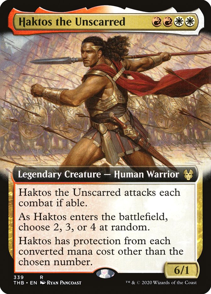 Haktos the Unscarred (Extended Art) [Theros Beyond Death] Foil