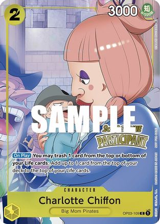 Charlotte Chiffon (Online Regional 2023) [Participant] (OP03-109) - [One Piece Promotion Cards] Foil