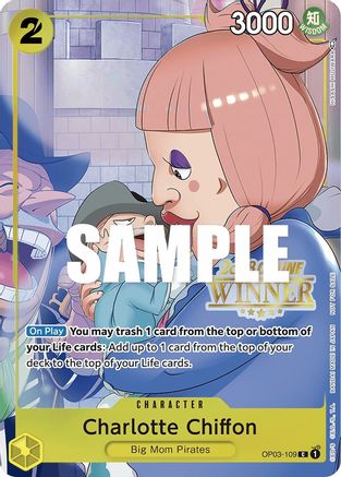 Charlotte Chiffon (Online Regional 2023) [Winner] (OP03-109) - [One Piece Promotion Cards] Foil