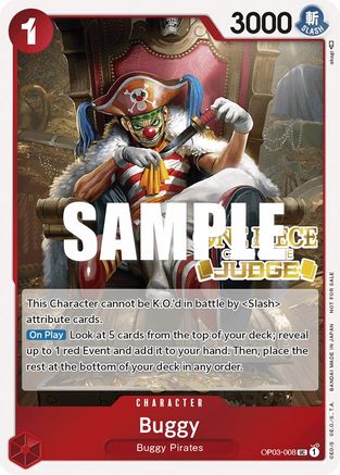 Buggy (Judge Pack Vol. 2) (OP03-008) - [One Piece Promotion Cards] Foil