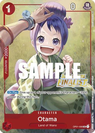 Otama (Offline Regional 2023) [Finalist] (OP01-006) - [One Piece Promotion Cards] Foil