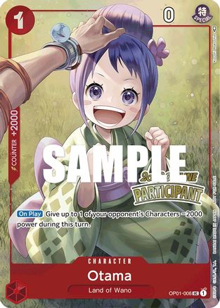 Otama (Offline Regional 2023) [Participant] (OP01-006) - [One Piece Promotion Cards] Foil