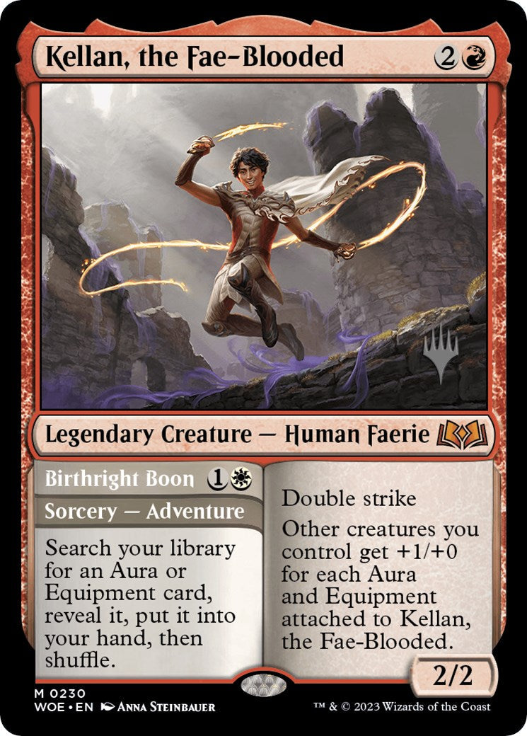 Kellan, the Fae-Blooded (Promo Pack) [Wilds of Eldraine Promos] Foil