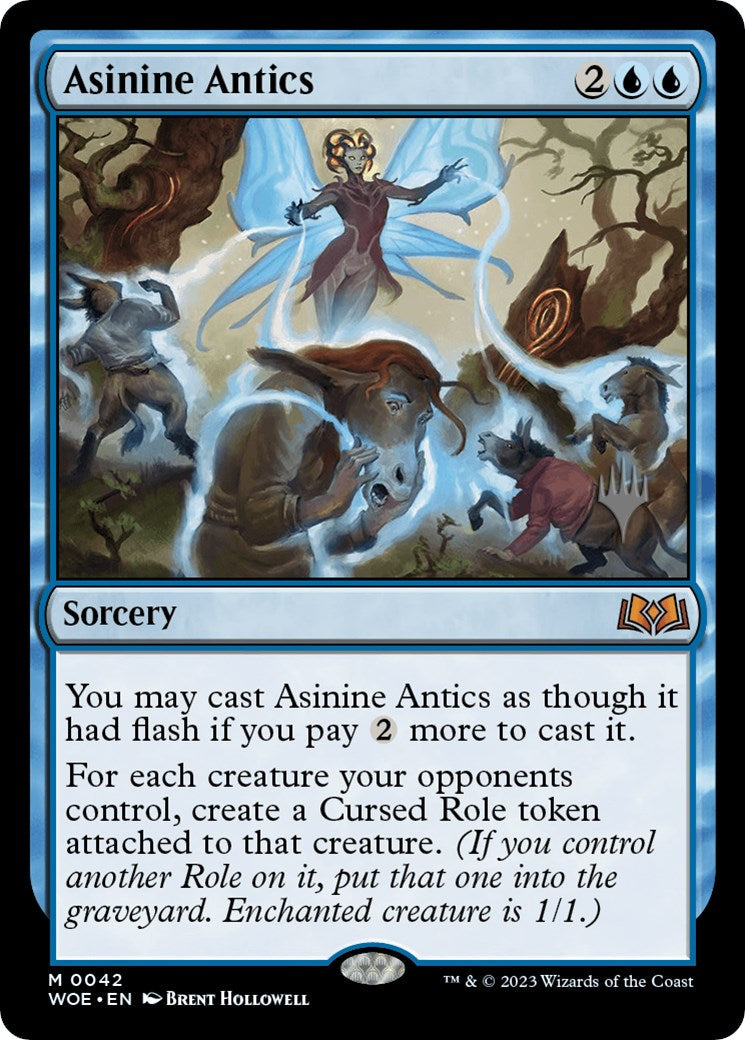 Asinine Antics (Promo Pack) [Wilds of Eldraine Promos] Foil