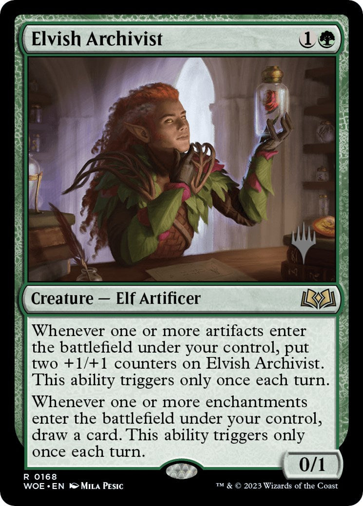 Elvish Archivist (Promo Pack) [Wilds of Eldraine Promos] Foil