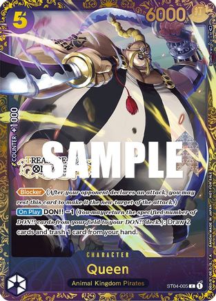 Queen (Treasure Cup) (ST04-005) - [One Piece Promotion Cards] Foil