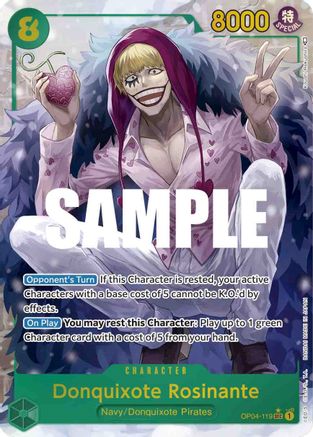 Donquixote Rosinante (Alternate Art) (OP04-119) - [Kingdoms of Intrigue] Foil