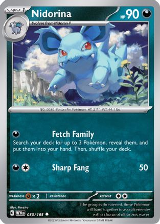 Nidorina (030/165) [Scarlet & Violet 151] Reverse Holofoil