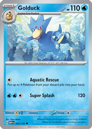 Golduck (055/165) [Scarlet & Violet 151] Reverse Holofoil