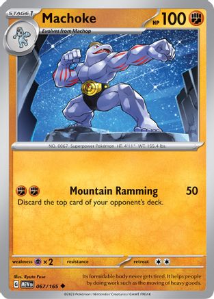 Machoke (067/165) [Scarlet & Violet 151] Reverse Holofoil