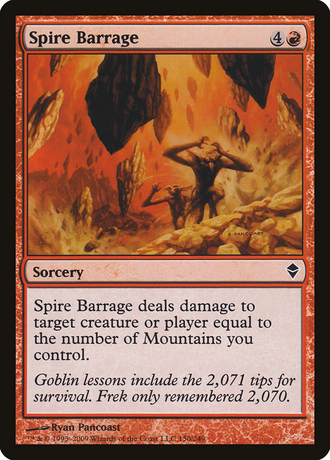 Spire Barrage [Zendikar] Foil