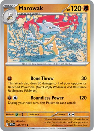 Marowak (105/165) [Scarlet & Violet 151] Reverse Holofoil