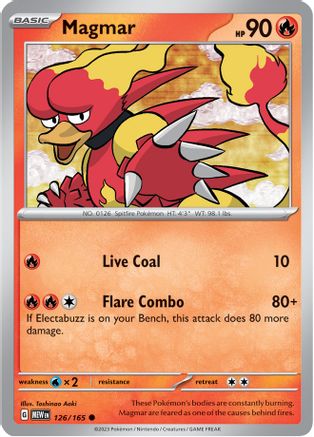 Magmar (126/165) [Scarlet & Violet 151] Reverse Holofoil