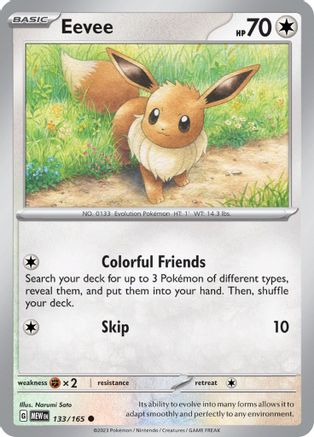 Eevee (133/165) [Scarlet & Violet 151] Reverse Holofoil