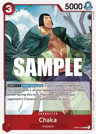 Chaka (OP04-008) - [Kingdoms of Intrigue] Foil