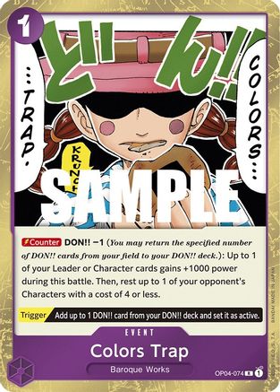 Colors Trap (OP04-074) - [Kingdoms of Intrigue] Foil