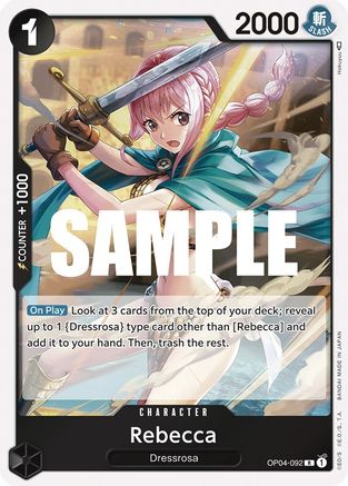 Rebecca (092) (OP04-092) - [Kingdoms of Intrigue] Foil