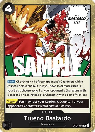 Trueno Bastardo (OP04-094) - [Kingdoms of Intrigue] Foil