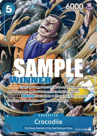 Crocodile (Winner Pack Vol. 5) (ST03-003) - [One Piece Promotion Cards] Foil