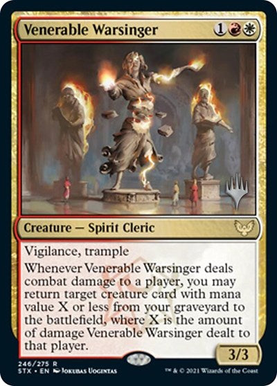 Venerable Warsinger (Promo Pack) [Strixhaven: School of Mages Promos] Foil