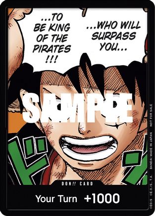 DON!! Card (Monkey.D.Luffy) (1st Anniversary DON!! Card Pack) - [One Piece Promotion Cards]